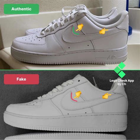 how to spot fake nike air force 1 white|af1 without logo.